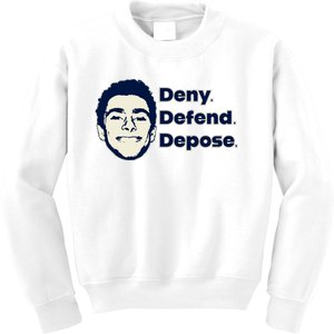 Deny Defend Depose — Free Luigi Mangione Kids Sweatshirt