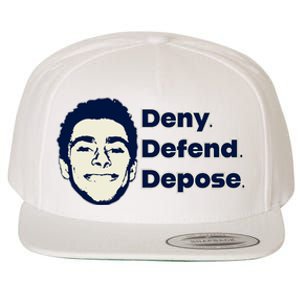 Deny Defend Depose — Free Luigi Mangione Wool Snapback Cap