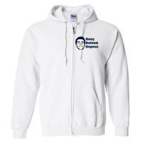 Deny Defend Depose — Free Luigi Mangione Full Zip Hoodie