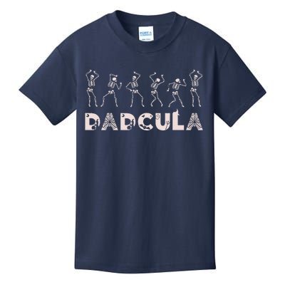 Dad Daddy Dracula Spooky Outfit For Halloween Distressed Kids T-Shirt