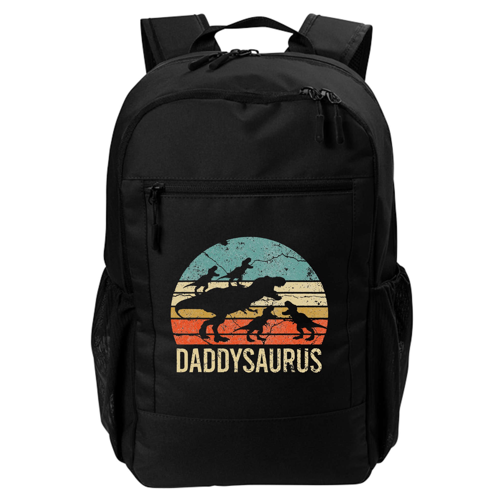 Daddy Dinosaur Daddysaurus 4 Four Gift For Father Day Backpack