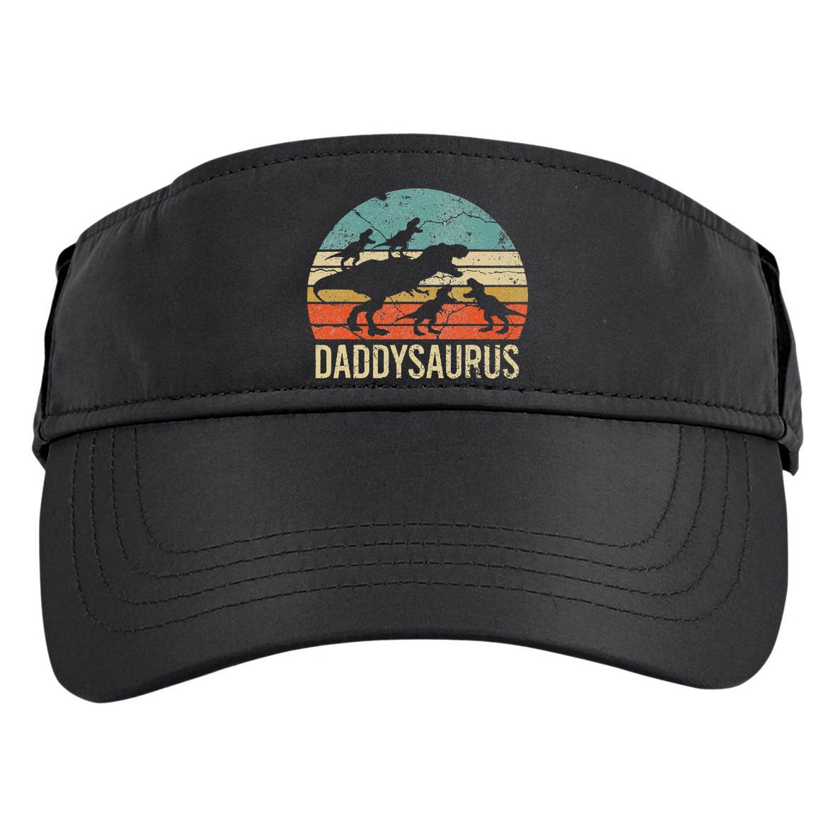 Daddy Dinosaur Daddysaurus 4 Four Gift For Father Day Adult Drive Performance Visor