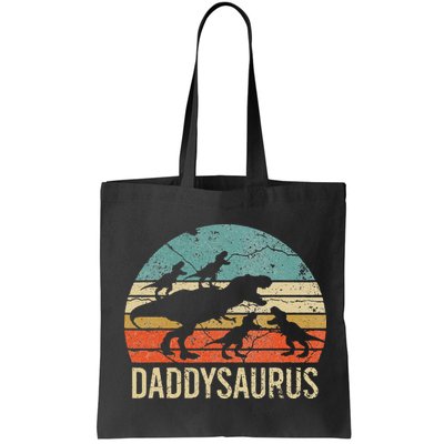 Daddy Dinosaur Daddysaurus 4 Four Gift For Father Day Bag