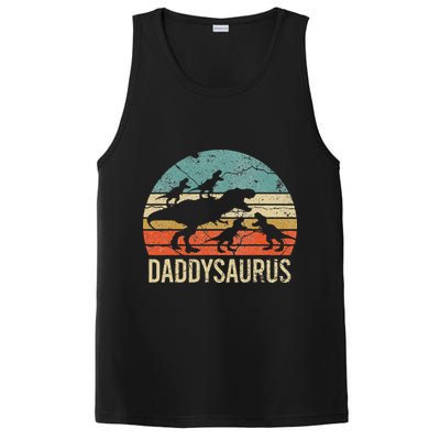 Daddy Dinosaur Daddysaurus 4 Four Gift For Father Day PosiCharge Competitor Tank