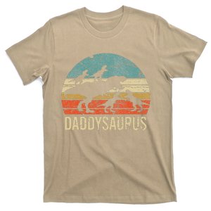 Daddy Dinosaur Daddysaurus 4 Four Gift For Father Day T-Shirt