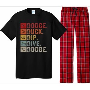 Duck Dip Dive I Ball Games I Funny Dodgeball Pajama Set