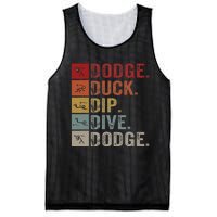 Duck Dip Dive I Ball Games I Funny Dodgeball Mesh Reversible Basketball Jersey Tank