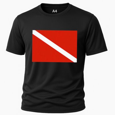 Diver Down Dive Flag Scuba Diving Flag Performance Shirt