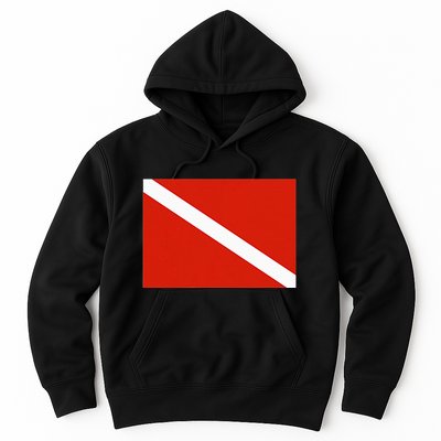 Diver Down Dive Flag Scuba Diving Flag Hoodie