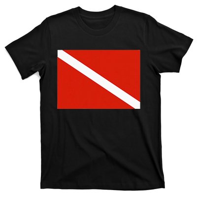 Diver Down Dive Flag Scuba Diving Flag T-Shirt