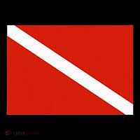 Diver Down Dive Flag Scuba Diving Flag Tall T-Shirt