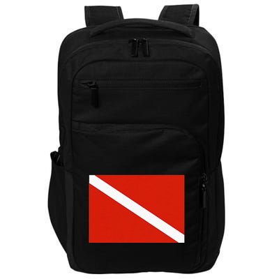 Diver Down Dive Flag Scuba Diving Flag Impact Tech Backpack