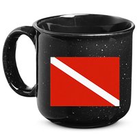Diver Down Dive Flag Scuba Diving Flag 15oz Campfire Ceramic Mug