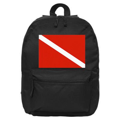 Diver Down Dive Flag Scuba Diving Flag 16 in Basic Backpack