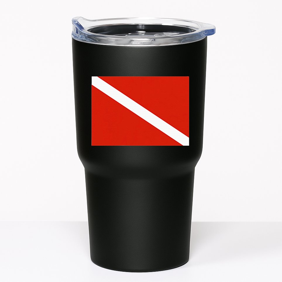 Diver Down Dive Flag Scuba Diving Flag Tumbler