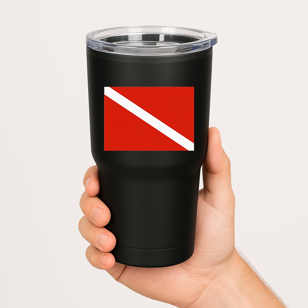Diver Down Dive Flag Scuba Diving Flag Tumbler