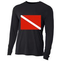 Diver Down Dive Flag Scuba Diving Flag Cooling Performance Long Sleeve Crew