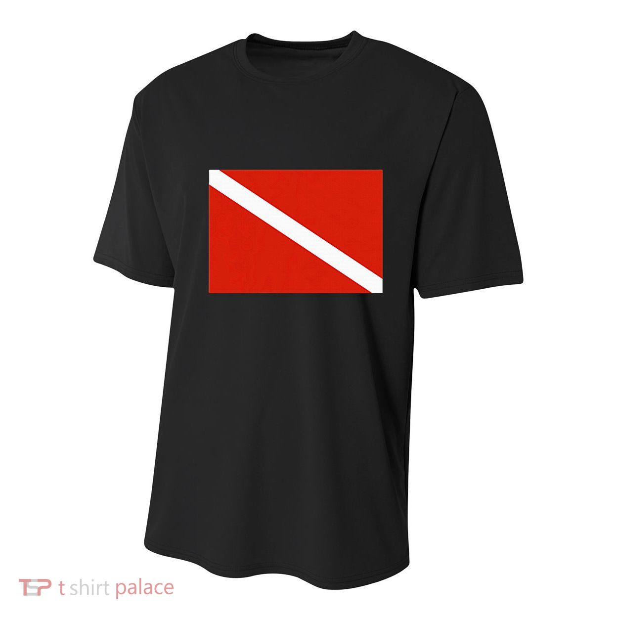 Diver Down Dive Flag Scuba Diving Flag Youth Performance Sprint T-Shirt