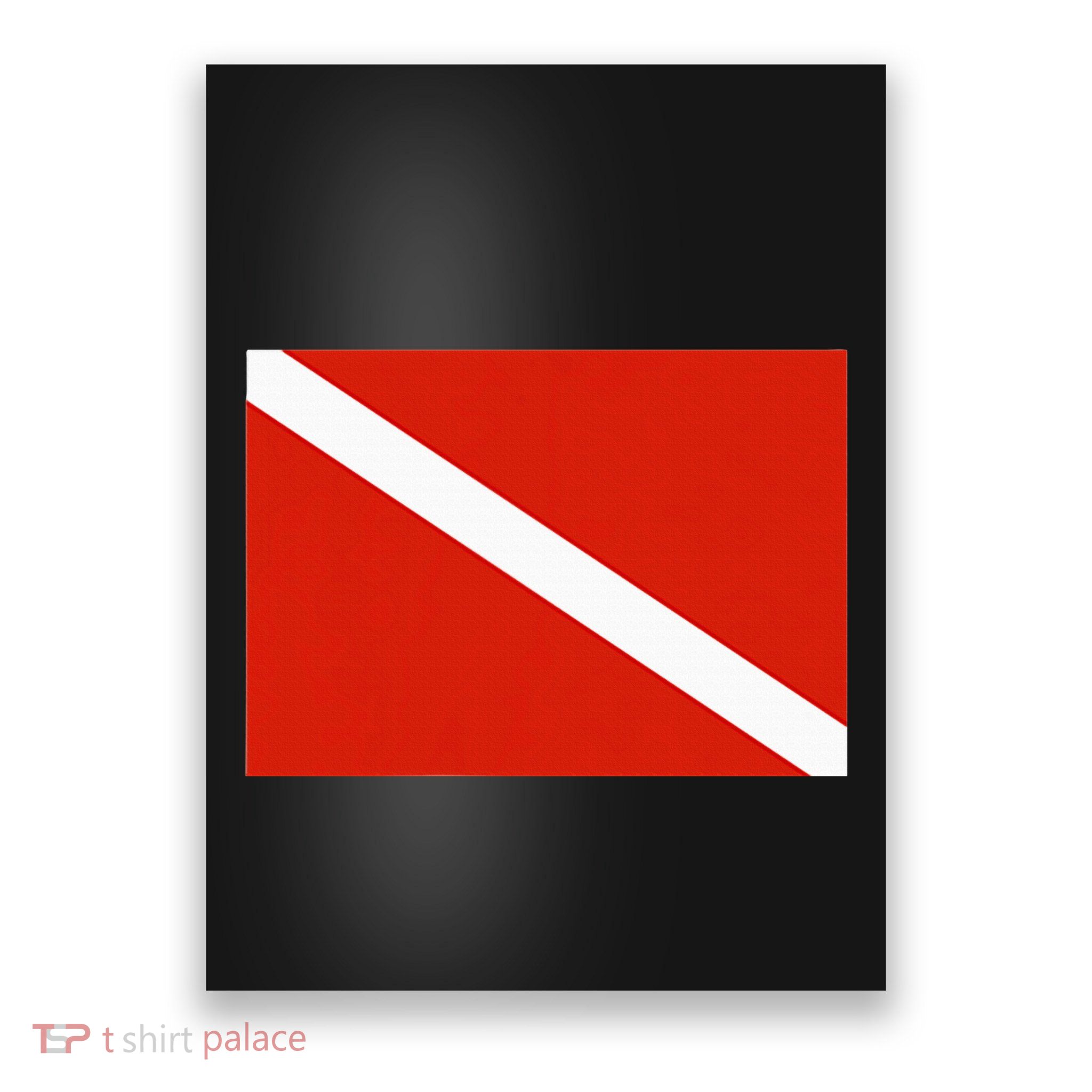 Diver Down Dive Flag Scuba Diving Flag Poster