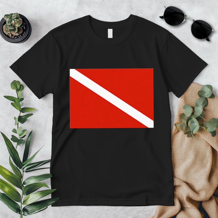 Diver Down Dive Flag Scuba Diving Flag Premium T-Shirt