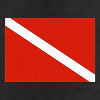 Diver Down Dive Flag Scuba Diving Flag 25L Jumbo Tote