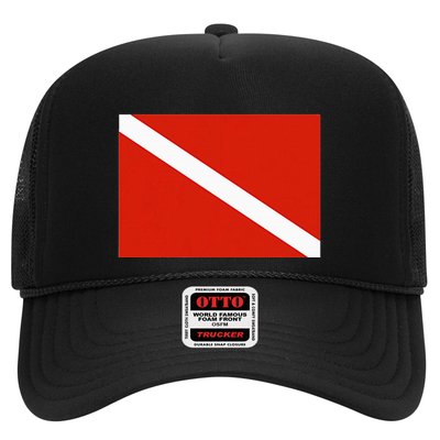 Diver Down Dive Flag Scuba Diving Flag Trucker Hat