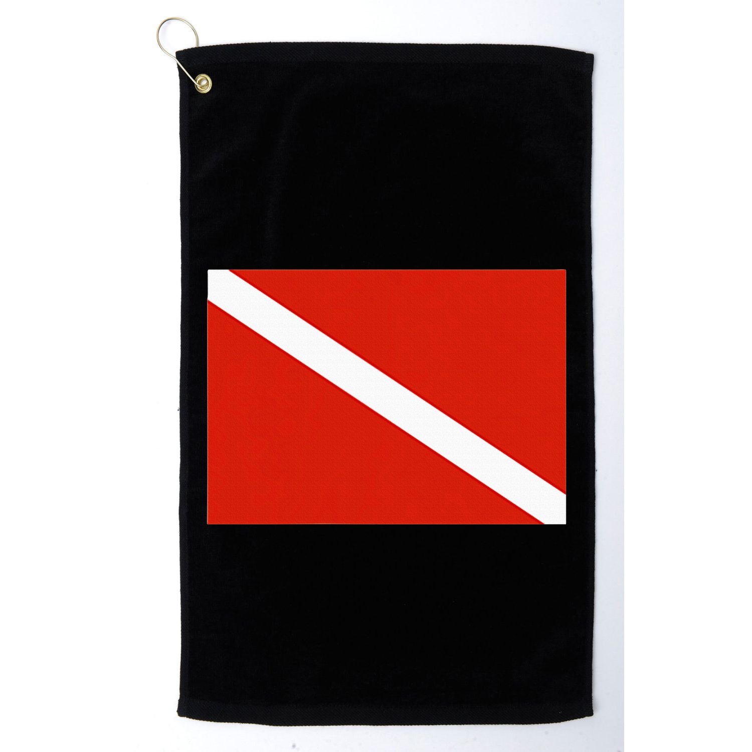 Diver Down Dive Flag Scuba Diving Flag Golf Towel