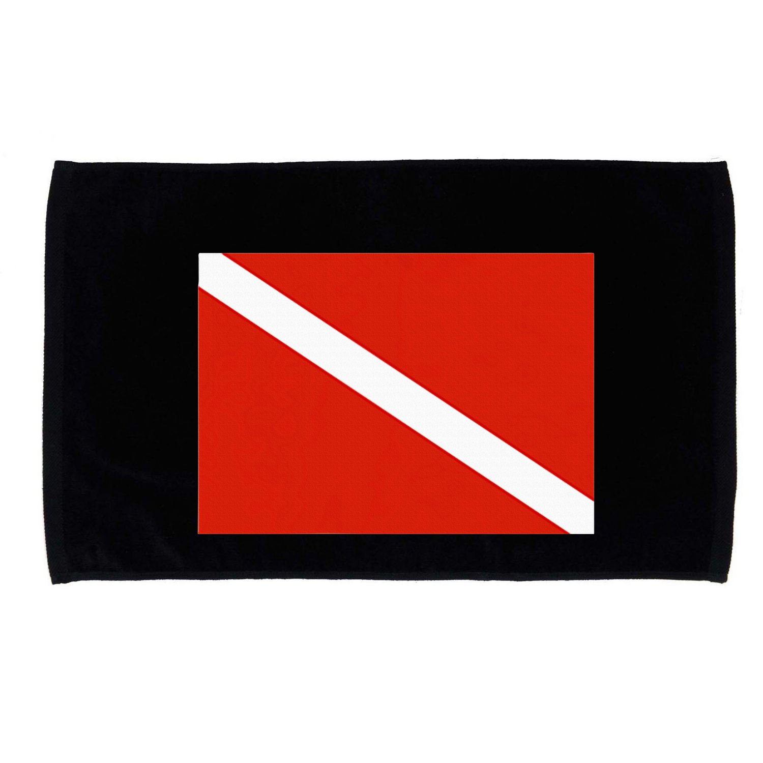 Diver Down Dive Flag Scuba Diving Flag Microfiber Hand Towel