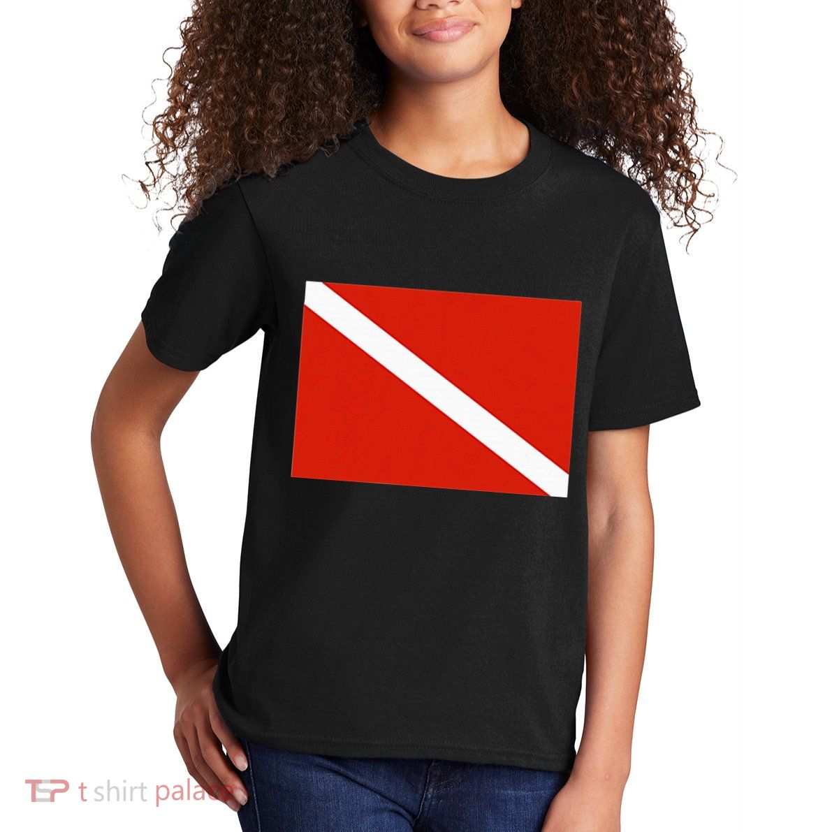 Diver Down Dive Flag Scuba Diving Flag Kids T-Shirt