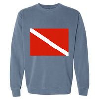 Diver Down Dive Flag Scuba Diving Flag Garment-Dyed Sweatshirt