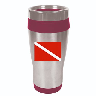 Diver Down Dive Flag Scuba Diving Flag 16oz Travel Tumbler