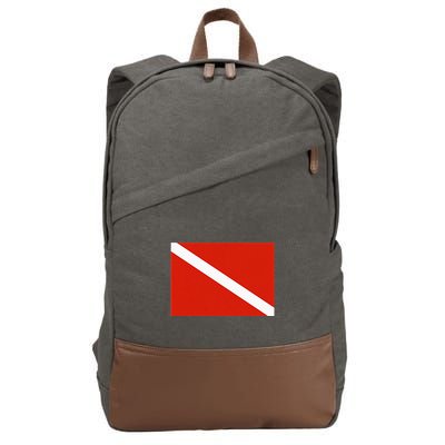 Diver Down Dive Flag Scuba Diving Flag Cotton Canvas Backpack