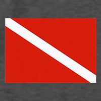 Diver Down Dive Flag Scuba Diving Flag Vector Backpack