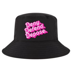 Deny Defend Depose Hot Pi Nk Doll Logo Luigi Mangione Cool Comfort Performance Bucket Hat