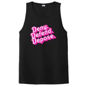 Deny Defend Depose Hot Pi Nk Doll Logo Luigi Mangione PosiCharge Competitor Tank