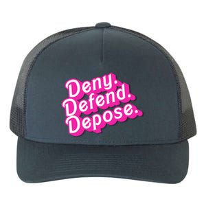 Deny Defend Depose Hot Pi Nk Doll Logo Luigi Mangione Yupoong Adult 5-Panel Trucker Hat