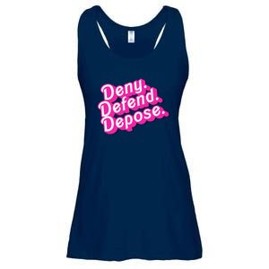 Deny Defend Depose Hot Pi Nk Doll Logo Luigi Mangione Ladies Essential Flowy Tank