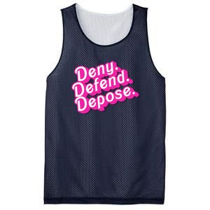 Deny Defend Depose Hot Pi Nk Doll Logo Luigi Mangione Mesh Reversible Basketball Jersey Tank