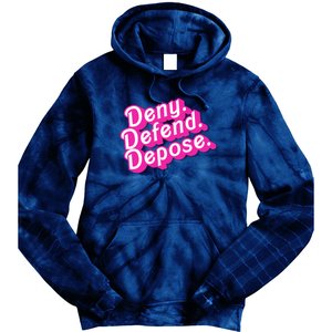 Deny Defend Depose Hot Pi Nk Doll Logo Luigi Mangione Tie Dye Hoodie