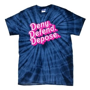 Deny Defend Depose Hot Pi Nk Doll Logo Luigi Mangione Tie-Dye T-Shirt