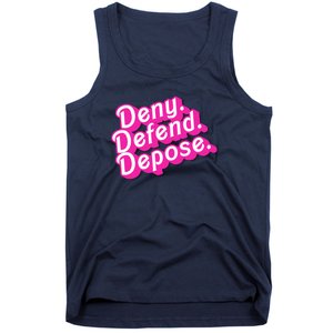 Deny Defend Depose Hot Pi Nk Doll Logo Luigi Mangione Tank Top