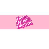 Deny Defend Depose Hot Pi Nk Doll Logo Luigi Mangione Bumper Sticker