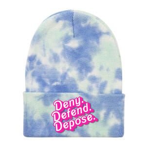 Deny Defend Depose Hot Pi Nk Doll Logo Luigi Mangione Tie Dye 12in Knit Beanie