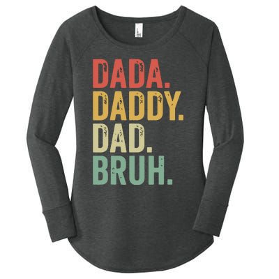 Dada Daddy Dad Bruh Women's Perfect Tri Tunic Long Sleeve Shirt