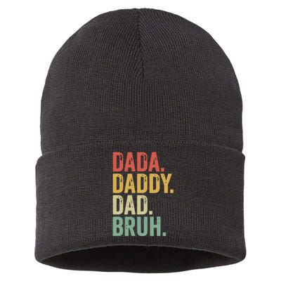 Dada Daddy Dad Bruh Sustainable Knit Beanie