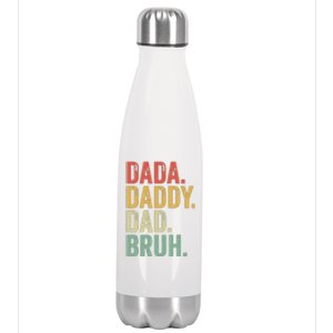 Dada Daddy Dad Bruh Stainless Steel Insulated Water Bottle