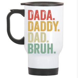 Dada Daddy Dad Bruh Stainless Steel Travel Mug