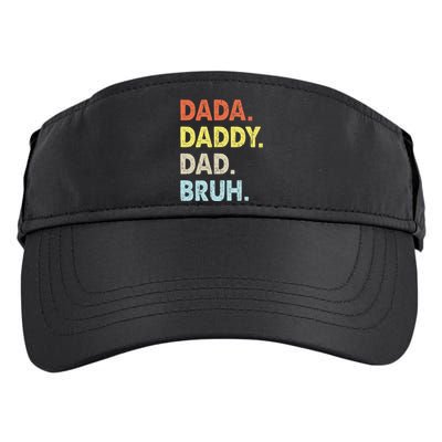 Dada Daddy Dad Bruh Fathers Day Funny Vintage Adult Drive Performance Visor