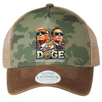 Doge D.O.G.E. Department Of Government Efficiency Legacy Tie Dye Trucker Hat