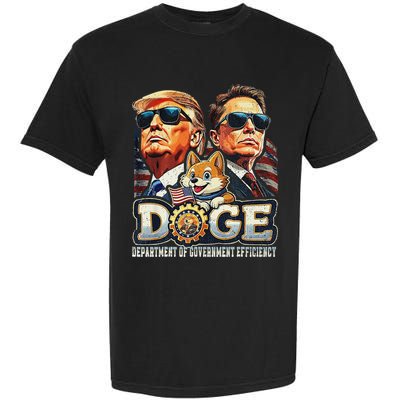 Doge D.O.G.E. Department Of Government Efficiency Garment-Dyed Heavyweight T-Shirt